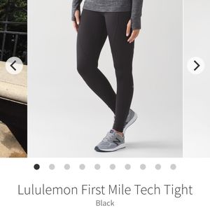 Lululemon First Mile Tech Tight (Fleece)